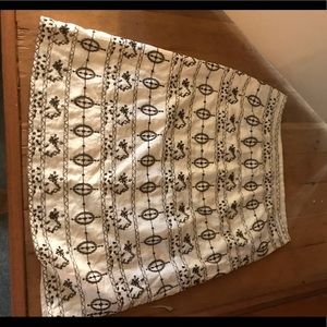 LOFT embroidered skirt